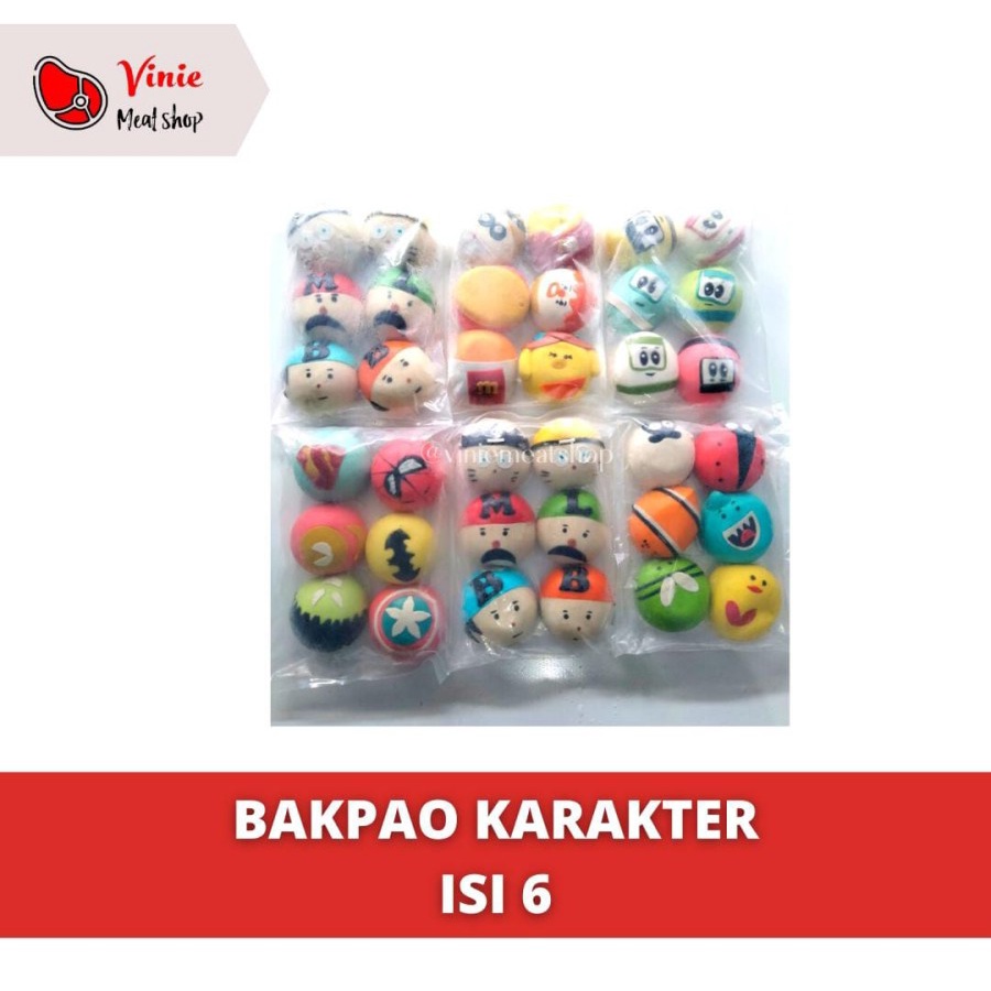 

Bakpao Karakter Isi 6 / Bapao / Halal