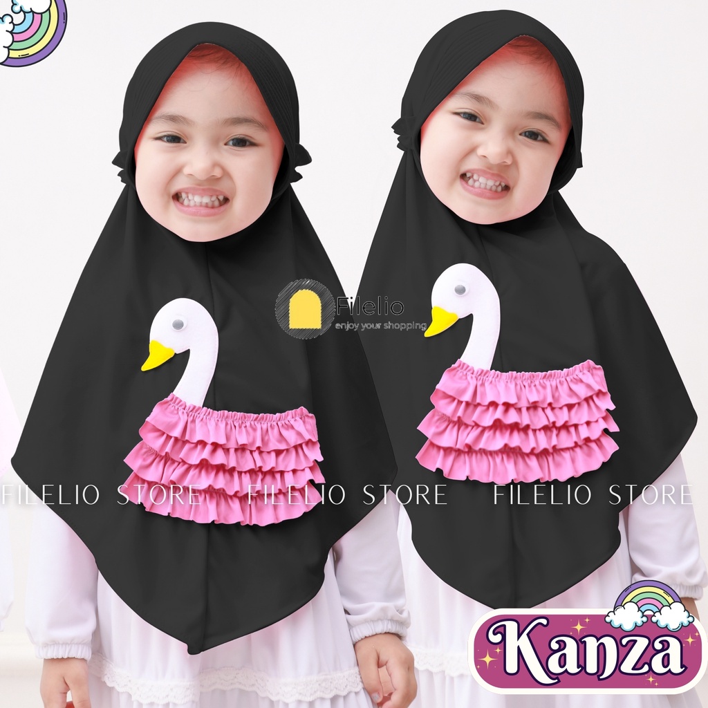 Kerudung Instan Anak TK Kanza / Hijab Anak TK Kekinian / Hijab Anak TK Tali Karet Ped Antem / Jilbab Anak Karakter Duck Rempel / Jilbab Anak Perempuan / Jilbab Anak Jersey / Kerudung Anak TK / Bergo Anak Jersey / Bergo Anak TK/ Khimar Anak