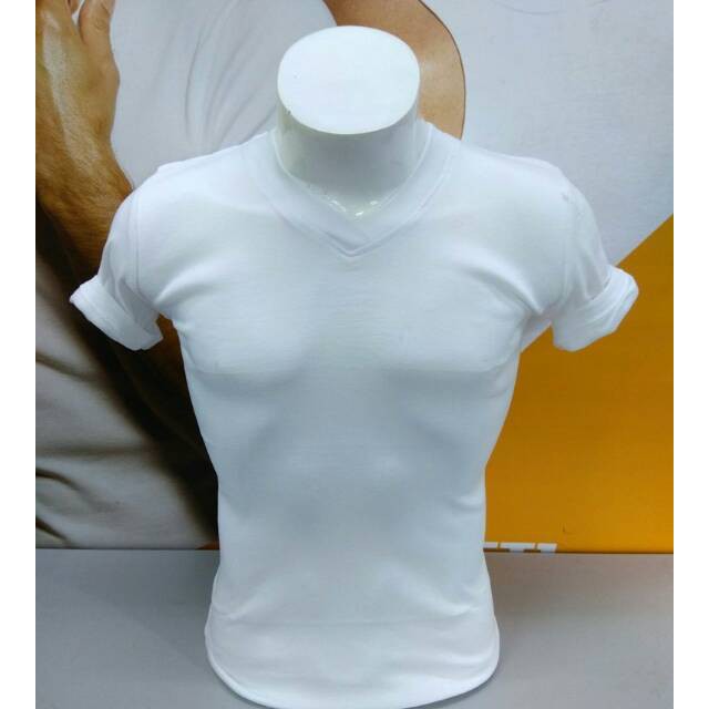 Kaos Dalam ZAC &amp; FERRERO ANTI BACTERIA V-NECK ISI 1