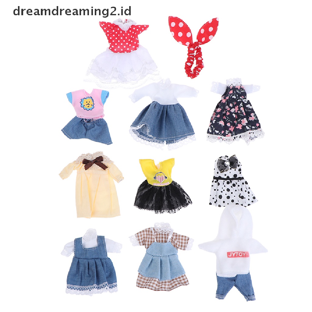 (LIKE) Dress Mini DIY Untuk Boneka Perempuan Skala 1: 8