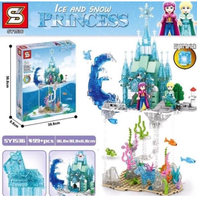 Lego Snow Castle Princess Elsa / Lego Princess/Lego Kastil Frozen Elsa Model Kit