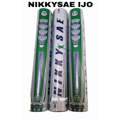 SHUTTLECOCK NIKKYSAE HIJAU ORIGINAL DAN STANDART PBSI