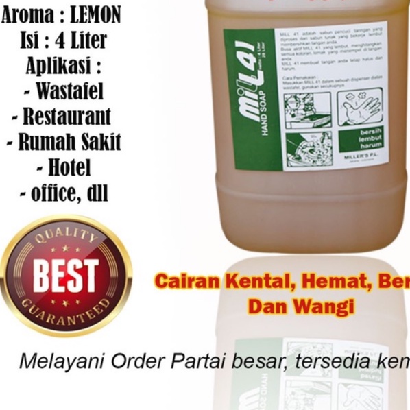 MILL SABUN Hand Soap LEMON / HANDSOAP / SABUN CUCI TANGAN / HAND SOAP