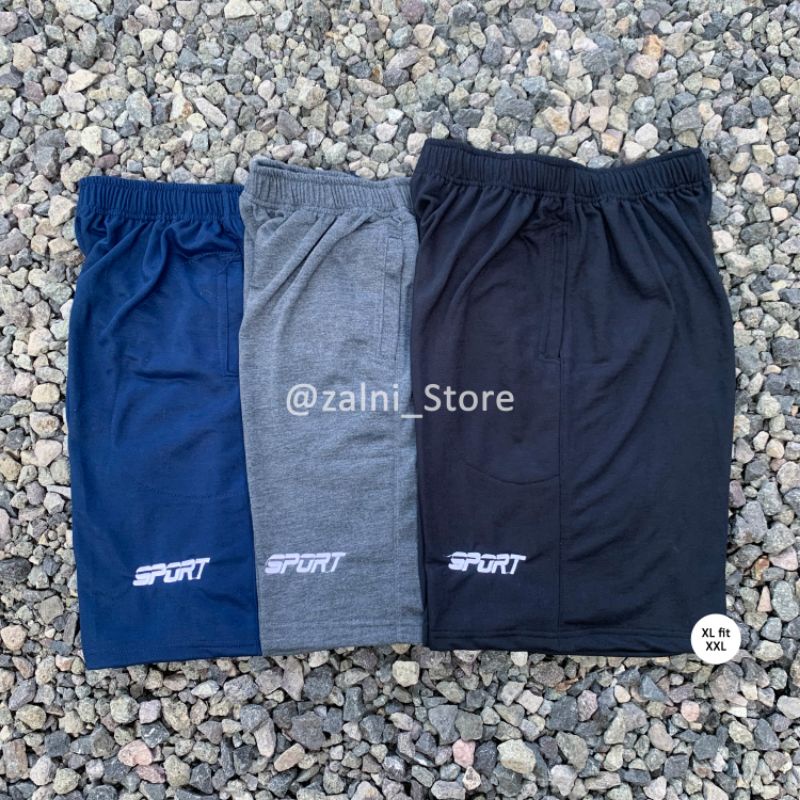 Paket isi 3 PC celana pendek boxer cocok untuk santai XL fit XXL