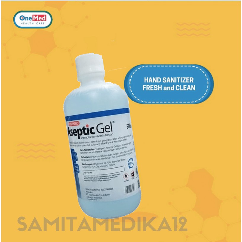 Jual Handsanitizer 500ml Aseptic Onemed Refil Hand Sanitizer 500ml Antiseptic Bakteri 7359