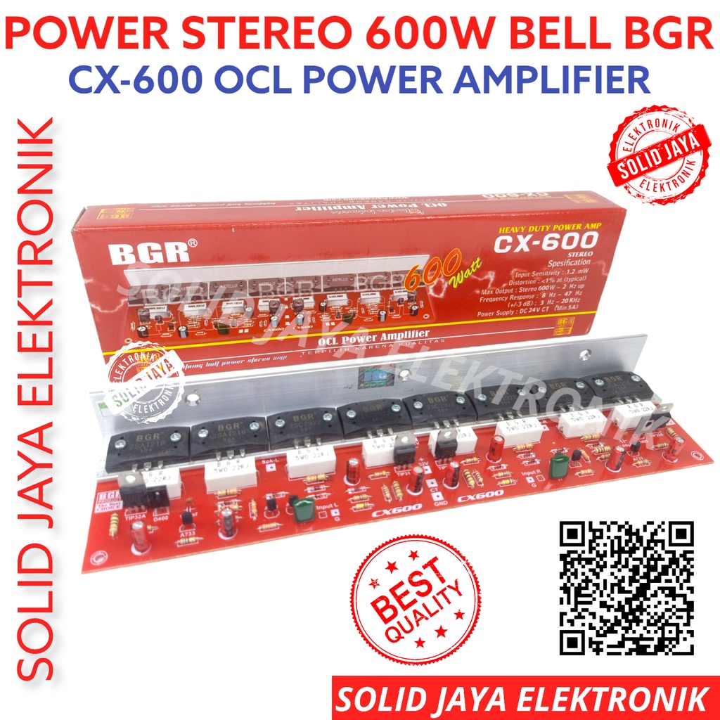 POWER STEREO 600W OCL CX600 AMPLIFIER AMPLI SOUND 600 WATT W OCL POWER AMPLIFIER SANKEN 2 CX 600 CX-600 BELL BGR