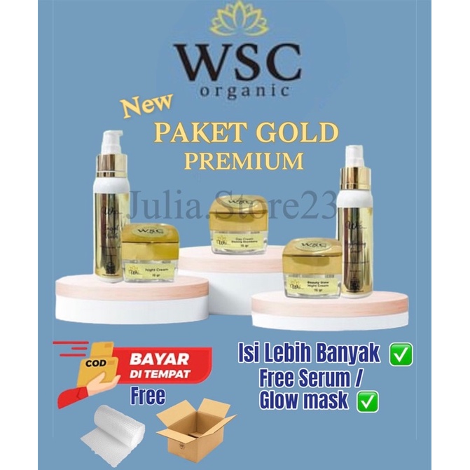 WSC ORGANIC SKINCARE PAKET GOLD ORIGINAL LANGSUNG KIRIM HARI INI