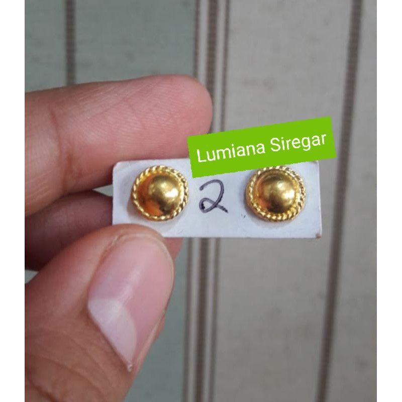 Kerabu Topi Pinggir Mas LM London 24k 99,9% Lumiana Siregar Emas Toba