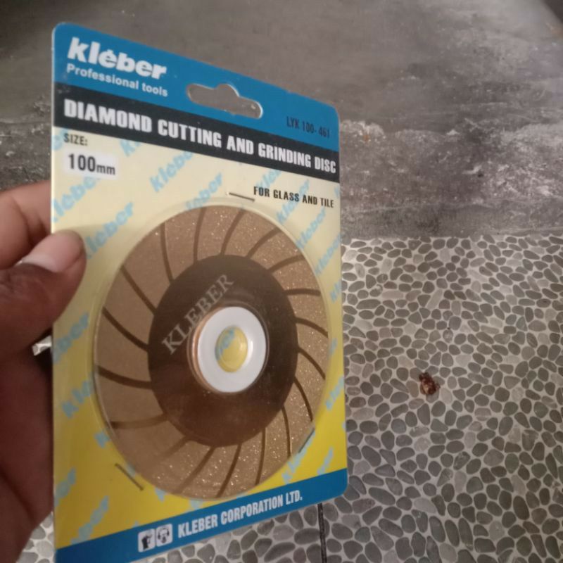 pisau potong kaca kleber 4 inch mata pisau potong poles kaca dan keramik mata gerinda poles bepel ka