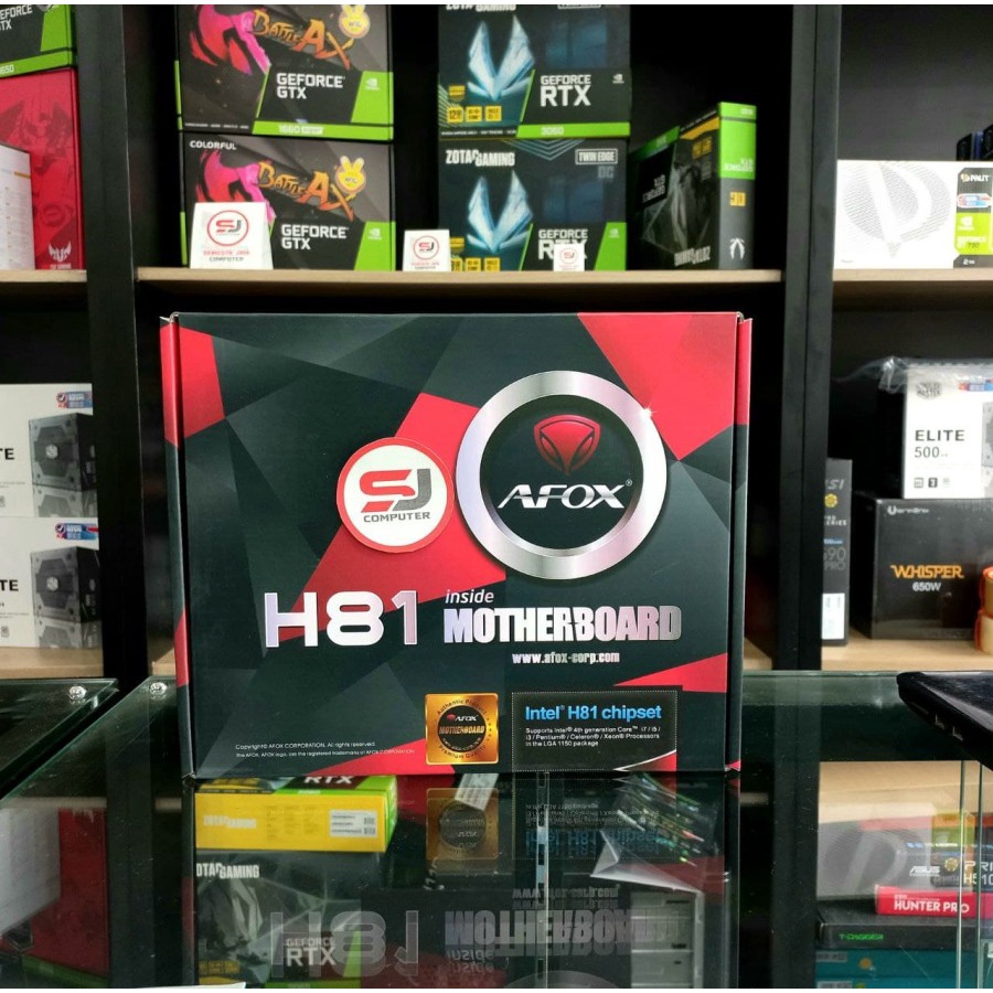 Motherboard Afox H81 LGA 1150 garansi 2 tahun resmi