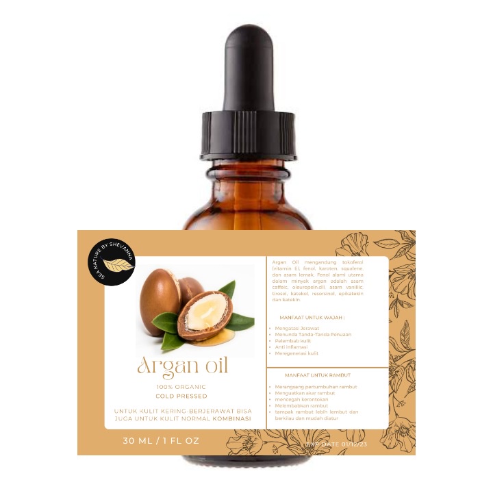 ARGAN OIL (extract minyak argan) face oil serum/anti aging/mencegah penuaan dini/mengobati jerawat dan stretch marks/ 100% organic cold pressed Sea Nature