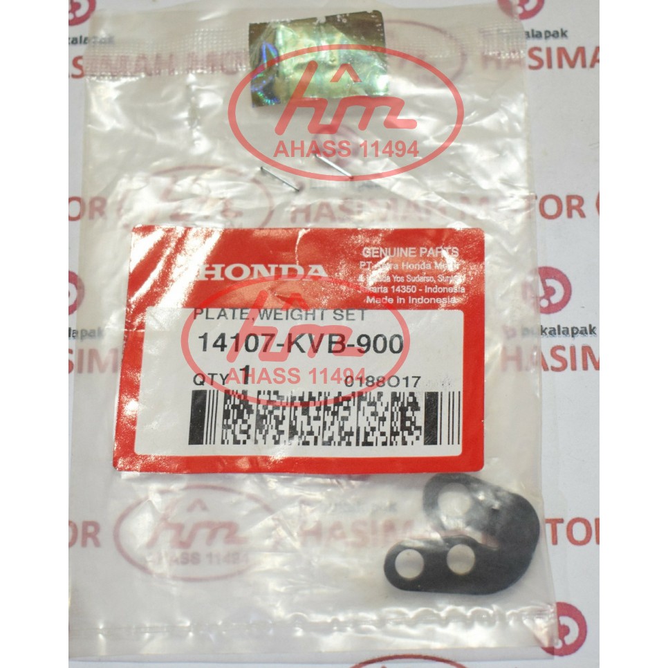 PLATE WEIGHT SET HONDA VARIO 110 KARBU - KODE PART: 14107KVB900