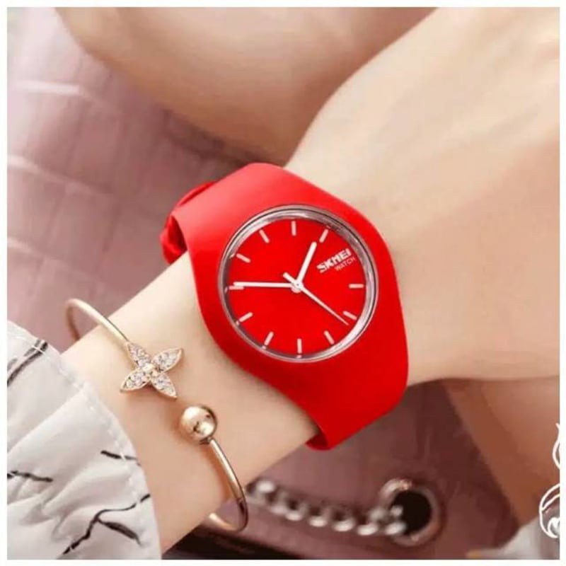 SKMEI JAM TANGAN WANITA ORIGINAL ANTI AIR 30M 9068 MERAH