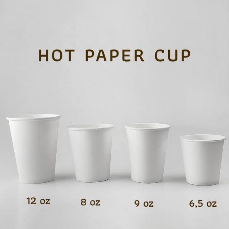paper cup 6,5 oz / paper cup polos / paper cup jasuke isi 50 pcs