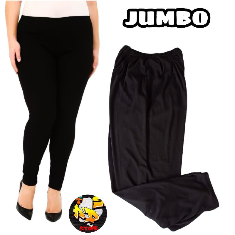 CELANA PANJANG WANITA LEGGING POLOS BIG SIZE JUMBO MURAH