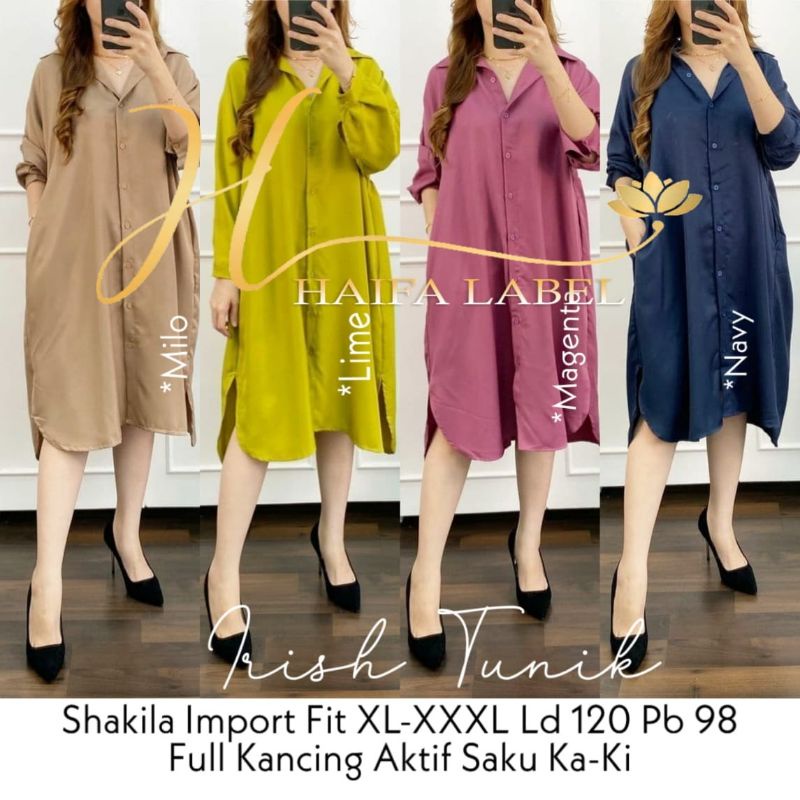 IRISH TUNIK ORI BY HAIFA LABEL (100% REAL PICT)