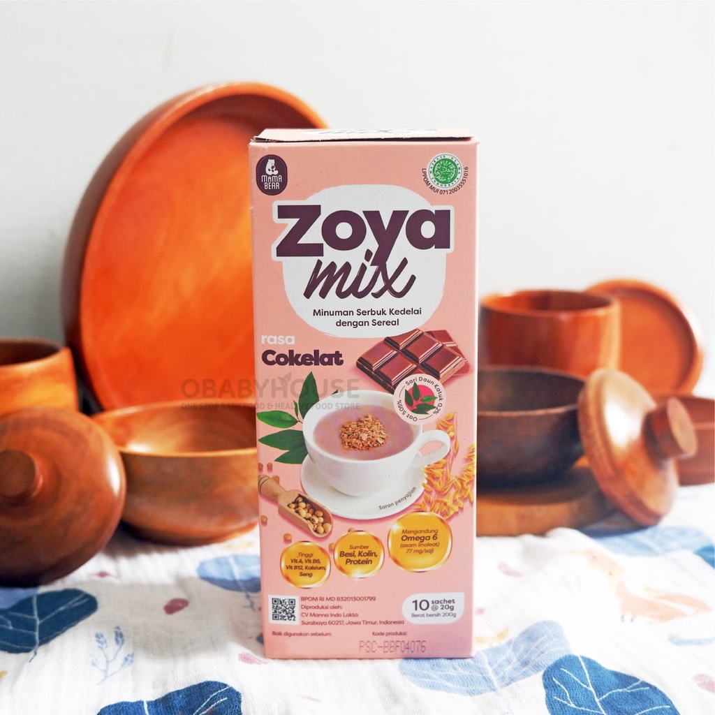 MamaBear Zoyamix Sereal Kedelai Daun Katuk 200 gr - Cokelat