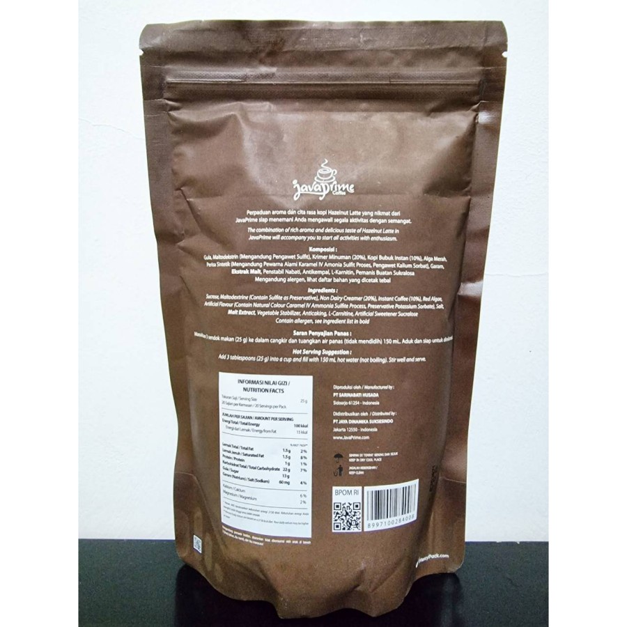 (Bonus Shaker min 2) JavaPrime Coffee Bag 500 grams Java Prime Kopi Diet Fat Burner (Sak)