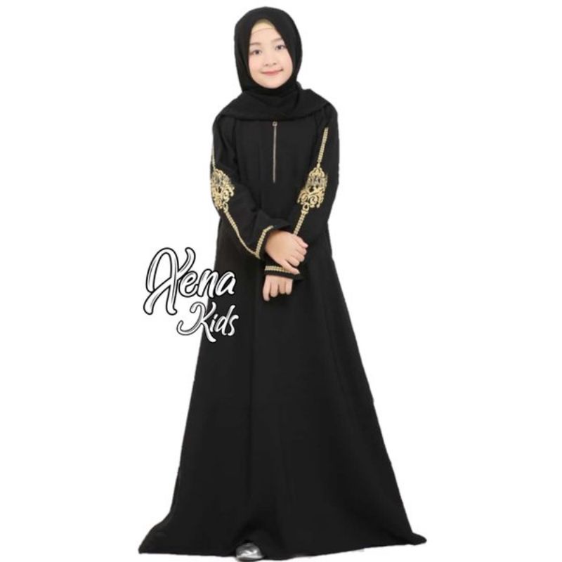 KUMPULAN ABAYA ANAK BEST SELLER Gallery Exclusive Abaya Hitam Gamis Anak Bordir