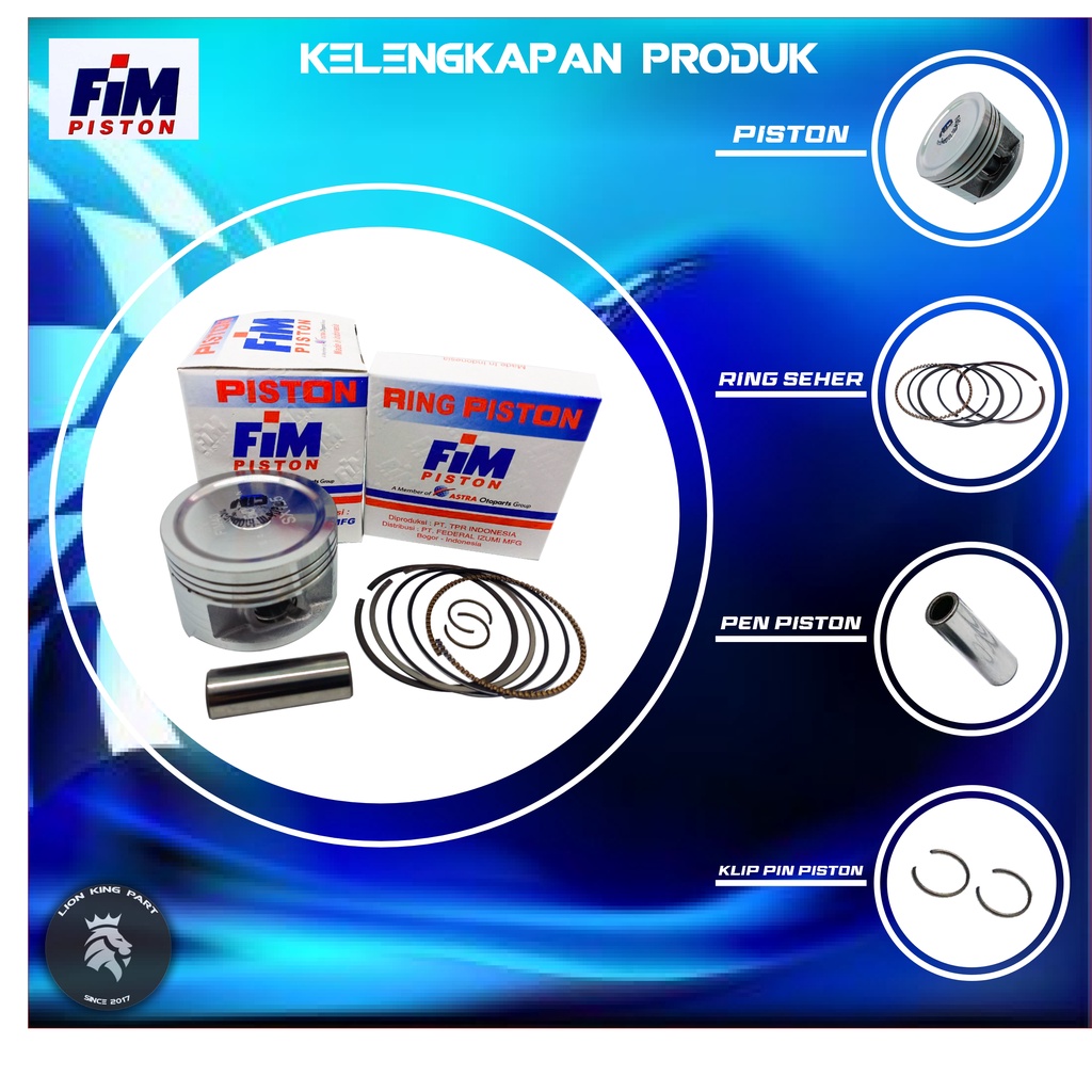 PISTON KIT KARISMA SUPRA X 125 FIM40 FIM 40 PIN 13-1