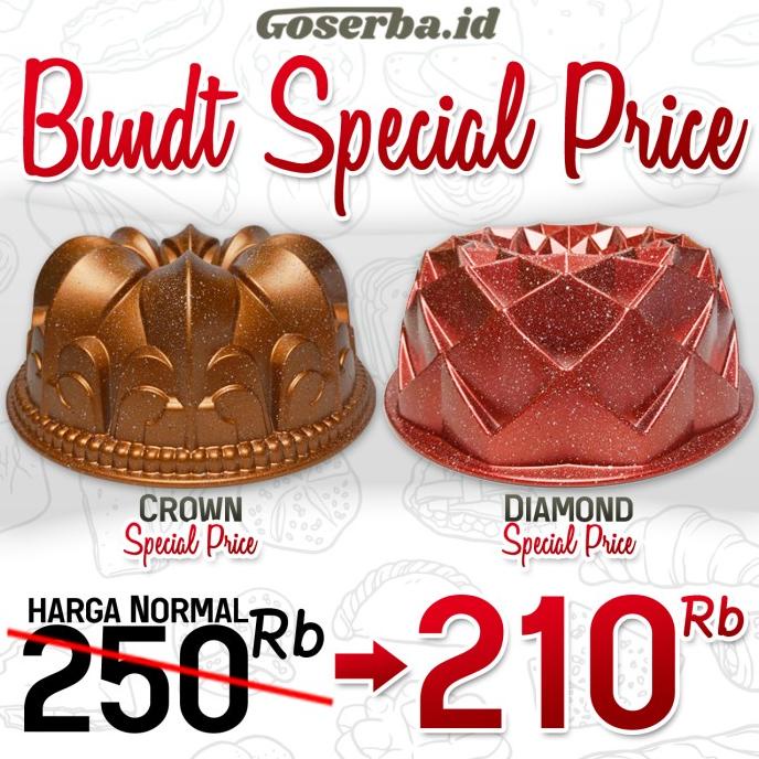 Promo Loyang Bundt Baking Cake Cetakan Kue Bolu Tulban Sultan Pan Marble