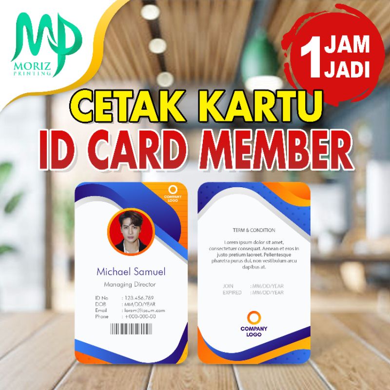 

Cetak Kartu ID Card Kartu Member Kartu ID Kartu Member Custom - 2 Sisi
