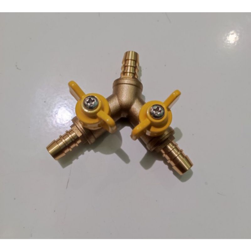 cabang stop kran selang gas/cabang 3/paralel selang gas