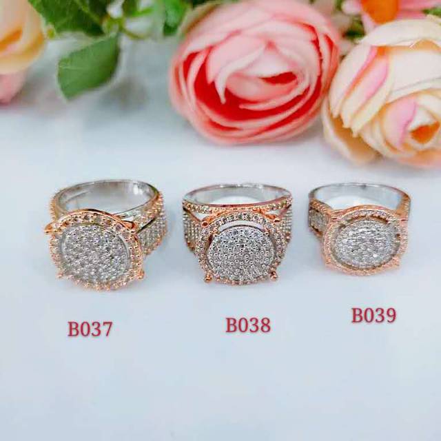 Cincin kombinasi full mata B037-039