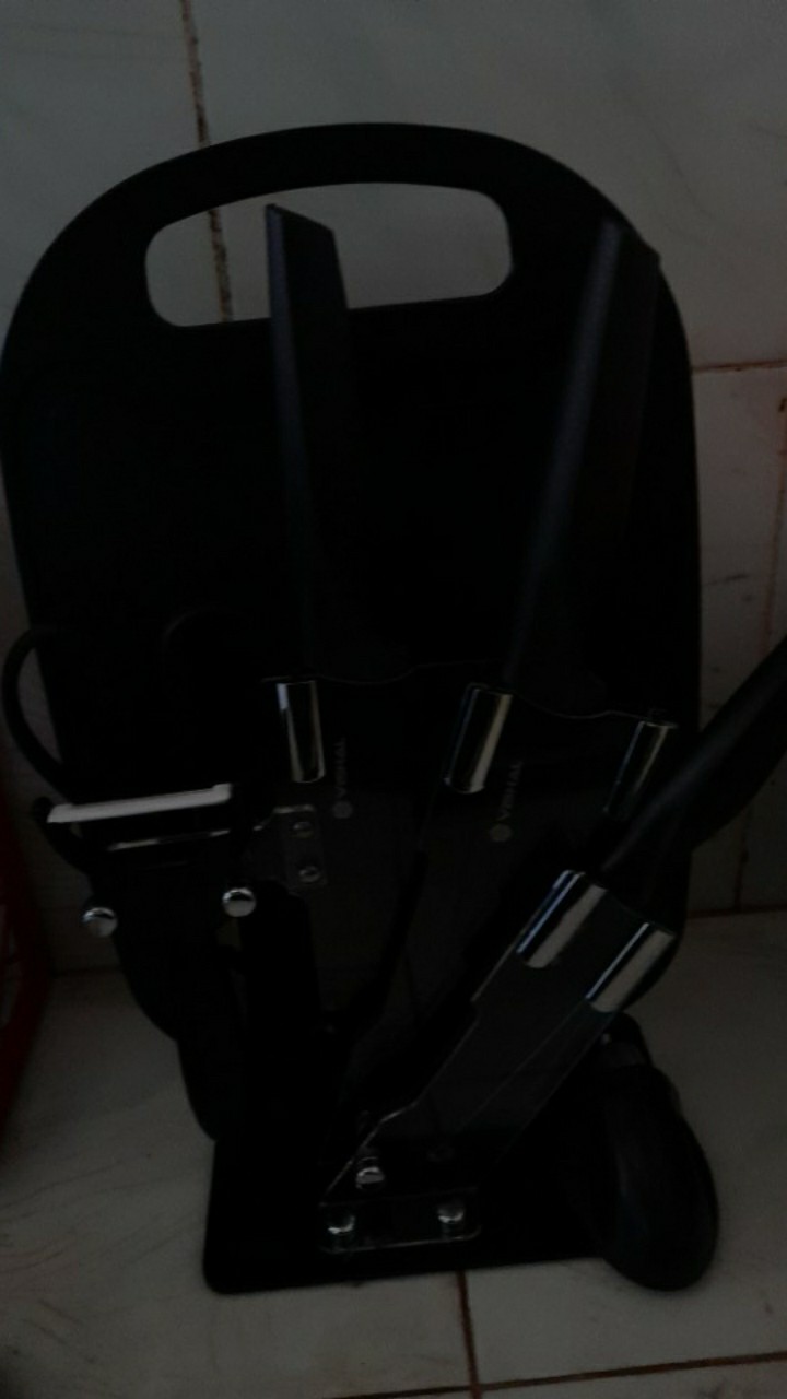 Anqi 1888 8 In 1 Kitchen Pisau Set / Talenan, Pisau, Pengupas, Gunting Dapur Knife Set