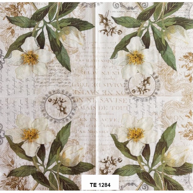 Tisu  Napkin Kerajinan  Decoupage Eropa  33X33 CM TE 1284 TTS