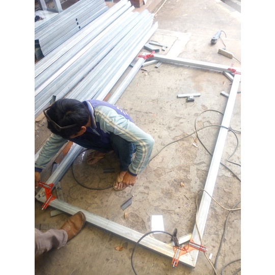 Klem Sudut Siku Clamp Corner Jepit Catok Sudut Siku Kayu Besi Kaca DIY