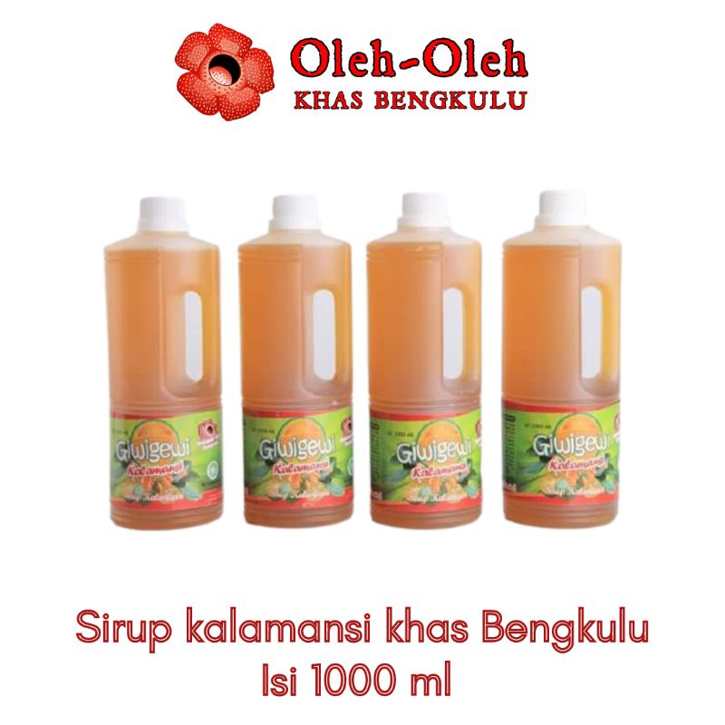 1000 ml SIRUP JERUK KALAMANSI ASLI BENGKULU / SIRUP JERUK KUNCI / SIRUP LEMON CUI / SIRUP SONKIT / SIRUP KASTURI / OLEH OLEH KHAS BENGKULU / MAKANAN KHAS BENGKULU