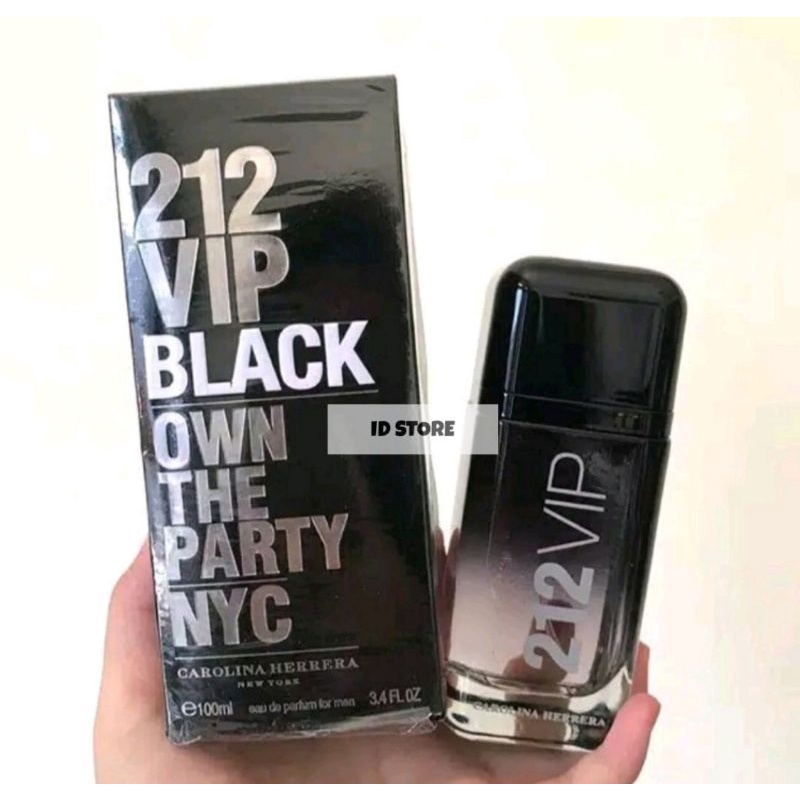Parfum Pria - 212 VIP Black [100 mL] Original From Singapore / BISA COD