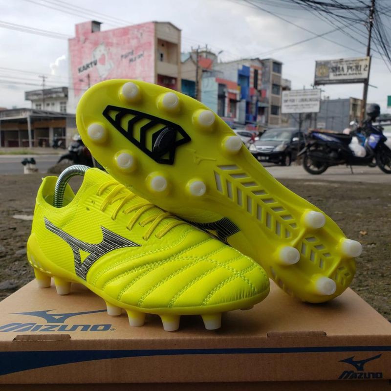Sepatu Bola Mizuno Morelia Neo III Beta made in japan FG - Safety Yellow
