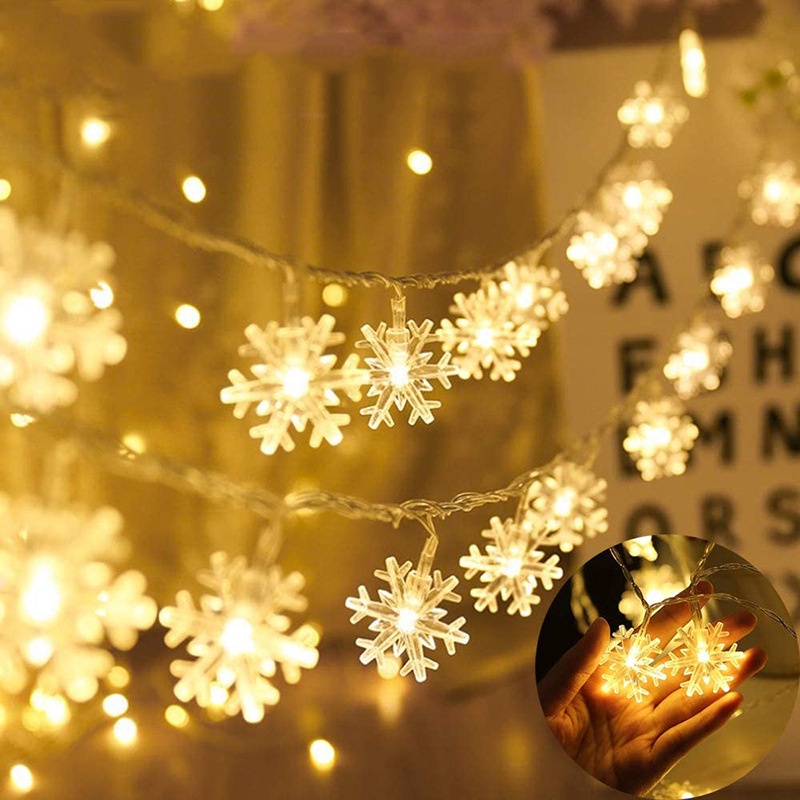 2M 10LED Lamp Halloween Pumpkin Creative Light String DIY Holiday Decoration Lantern (Without Battery)Santa Claus / Snowman / Snowflake