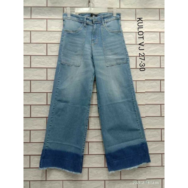 Celana Kulot Jeans  Wanita VJ ORIGINAL  Kulot_kulot  Jeans Wanita  modern_jeans VJ KULOT