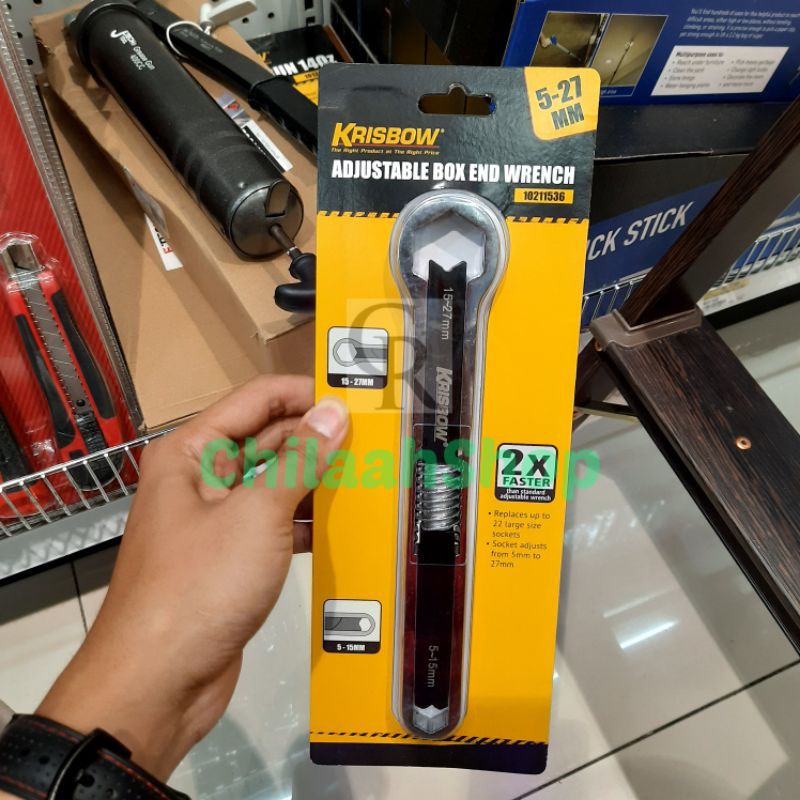 Kunci Ring Universal Serbaguna Kunci Ring Adjustable bisa ukuran Baut 5-27 Mm