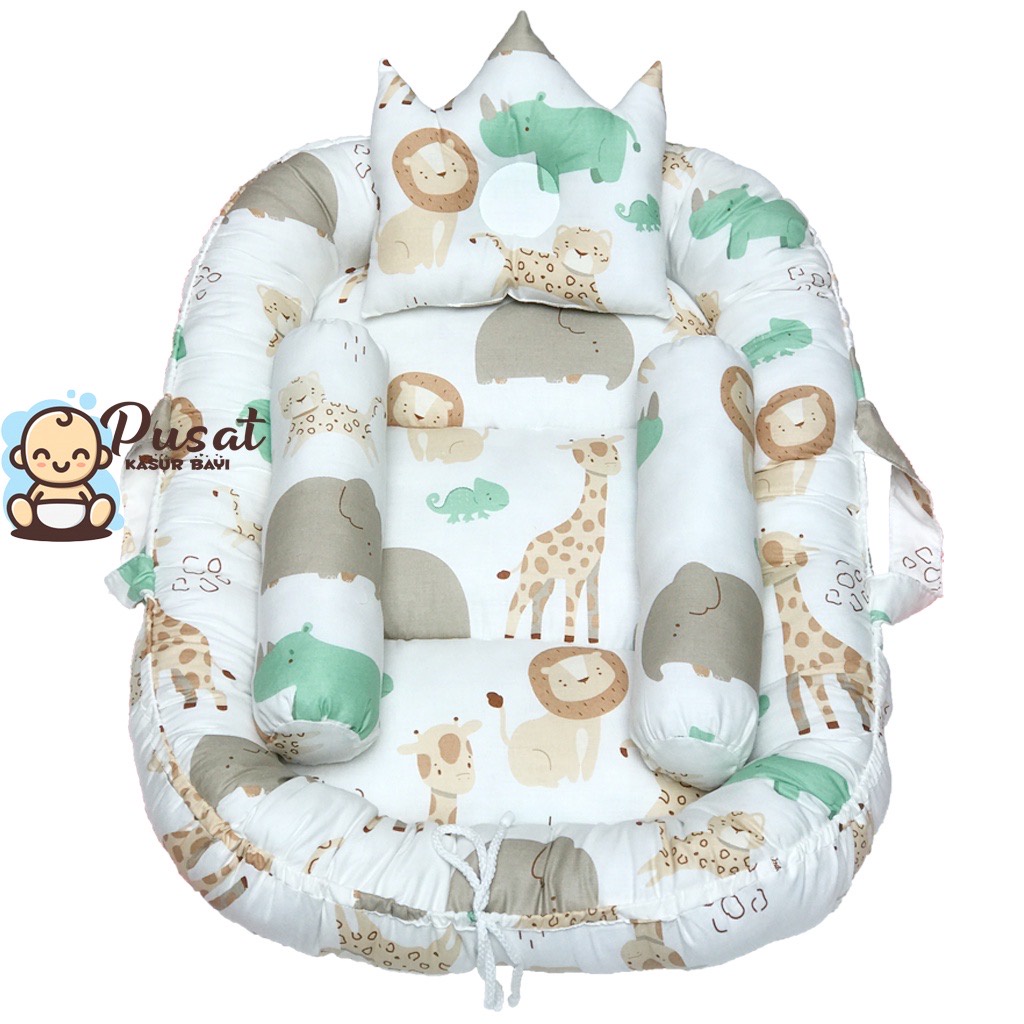 KASUR BAYI BABY NEST MURAH FREE BANTAL GULING BAYI / TEMPAT TIDUR BAYI / KASUR BAYI PERAHU