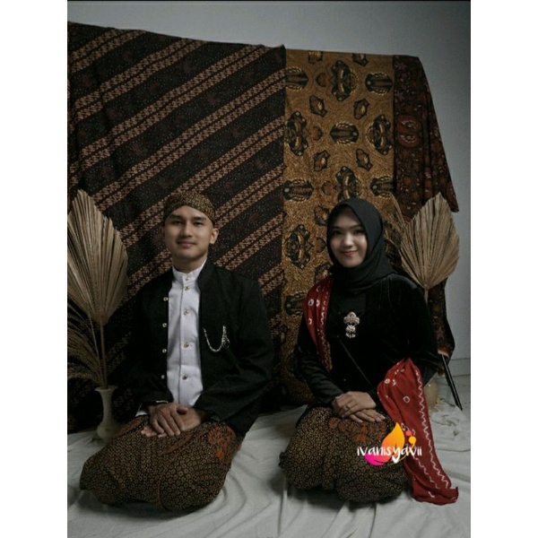 Selendang Jumputan, Warna Marun-1
