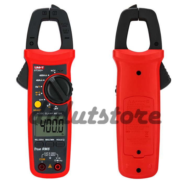 Tang Ampere AC/DC Digital (digital clamp meter) merk UNI-T UT-203+ Plus