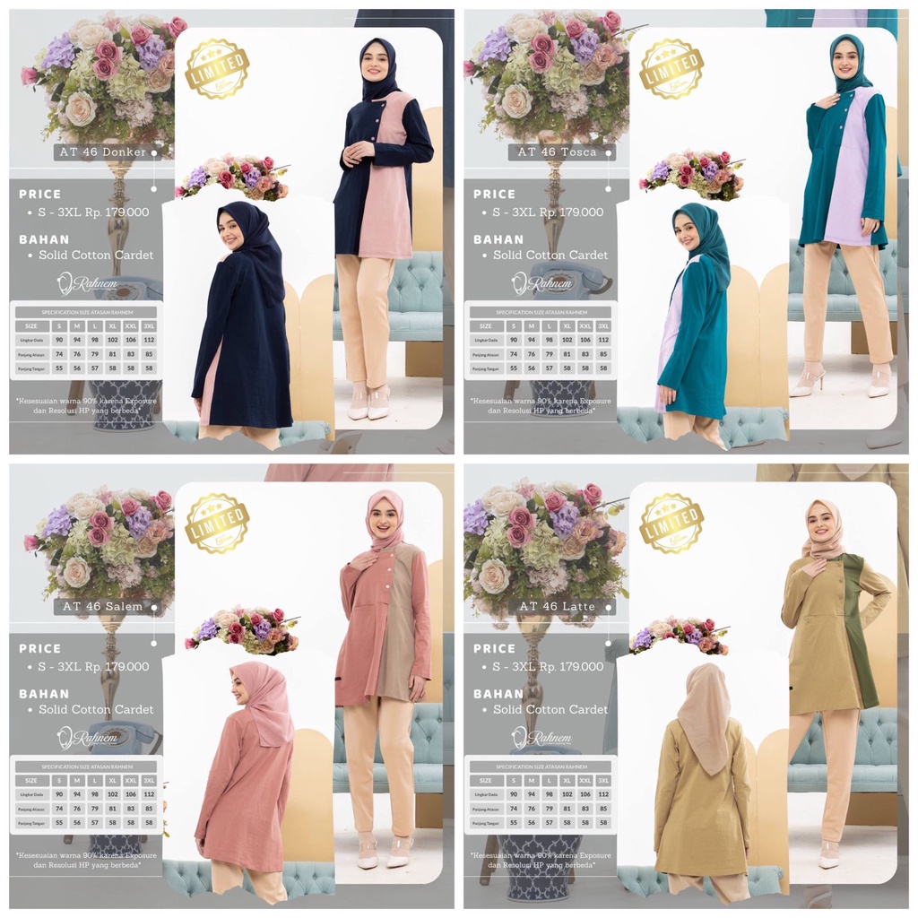 Rahnem Atasan Wanita  / AT-46 / Fashion Muslim