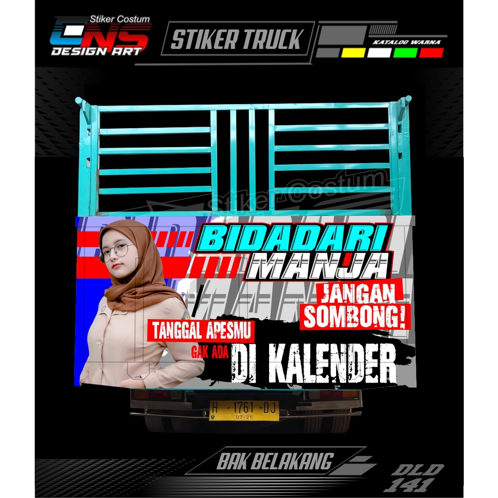 Stiker Pintu Bak Belakang Truk Sticker Bak Truk Canter Dump Ragasa Giga Elf UmplungStiker Printing C
