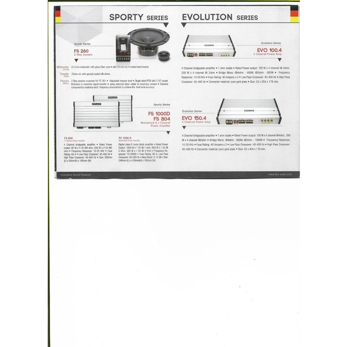 Amplifier Flux FS 804