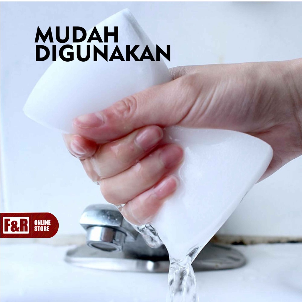 Spon Ajaib Busa Pembersih Serbaguna Spoon Spons Cuci Piring Nano Magic Sponge Rub Melamine Cleaner