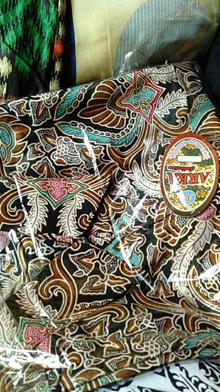 Bswart Batik Hrb026 Kenongo Hem Pendek Padi Pekalongan M L Xl Batik Pria Murah Modern Grosir Eceran