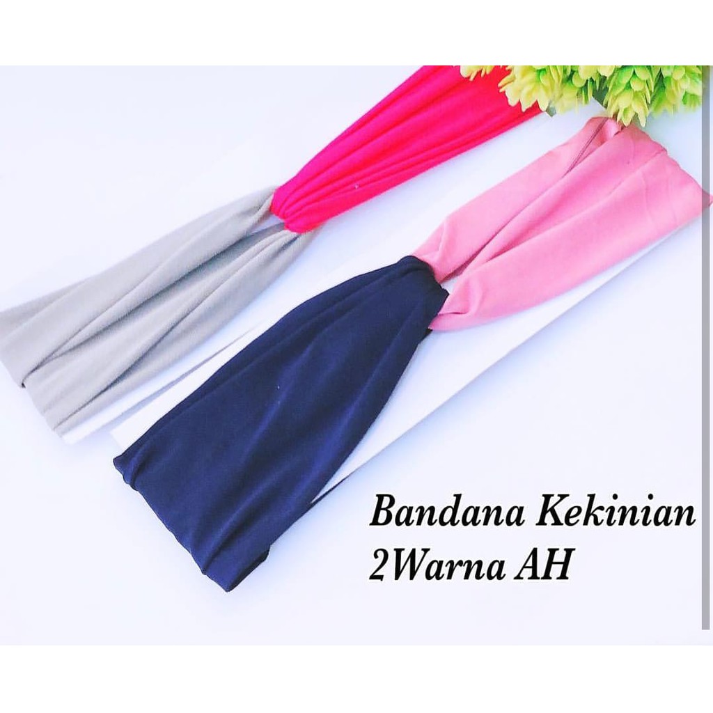 Satuan Bandana Simpul Twist Elastis Ala Korea Untuk Wanita Tokopelanginicer