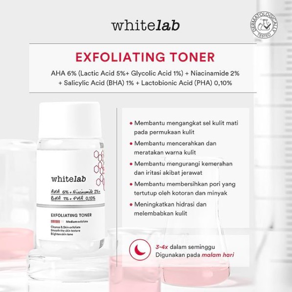 WHITELAB Toner | Exfoliating Acne Soothing Brightening