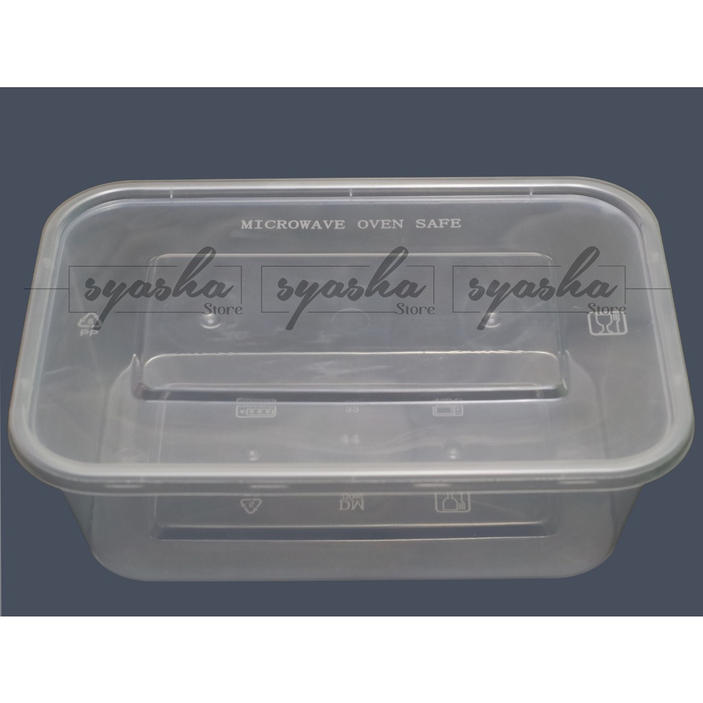 Kotak Makanan Plastik 750ml Food Tray Salad Buah Makanan Thinwall Baskom Kotak Jajan