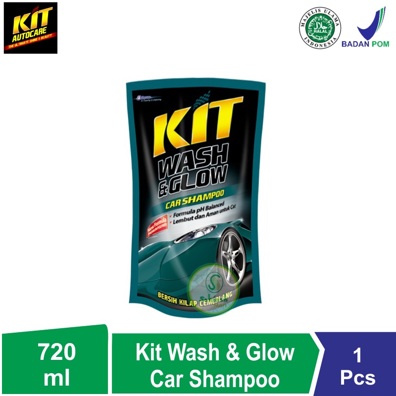 Kit wash and glow car shampoo 400ml / 720ml