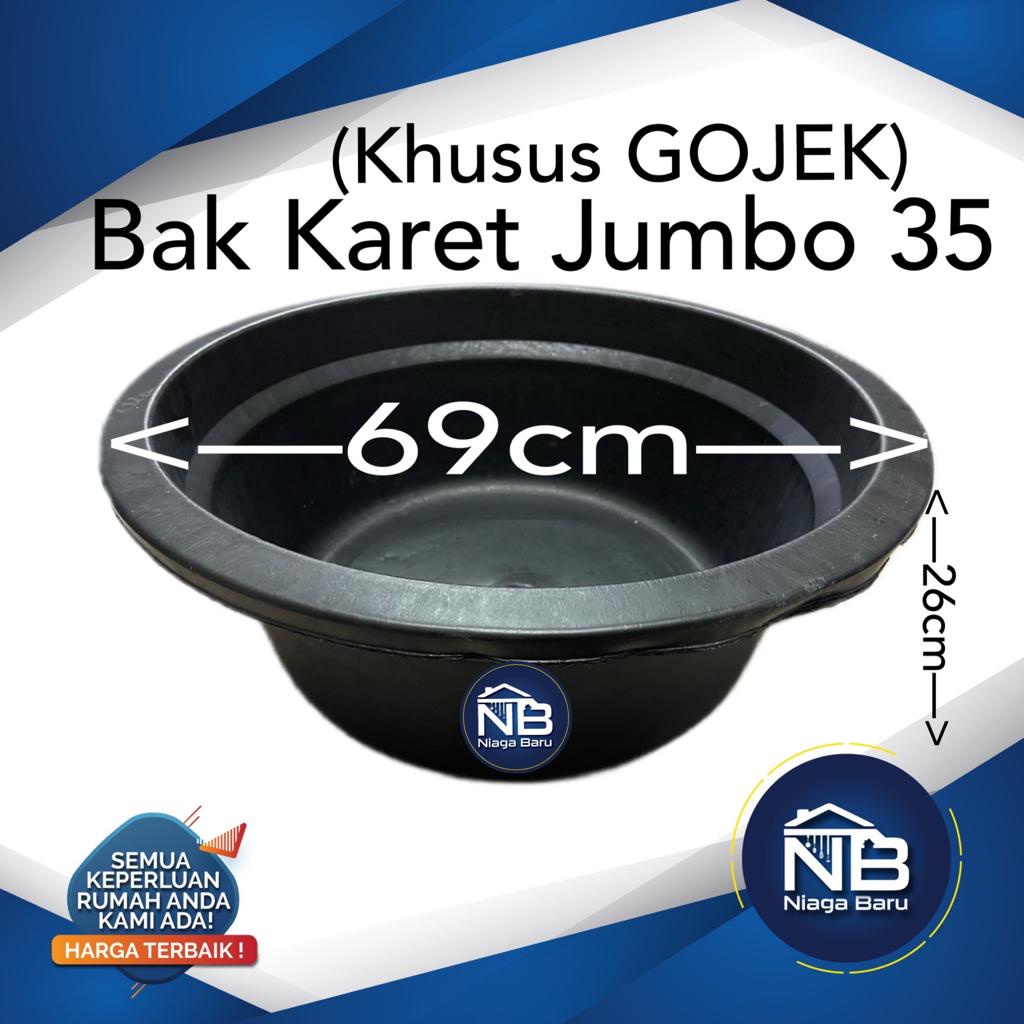 Bak Karet jumbo 35 Hitam Baskom karet 32 Ember karet baskom air ANTI PECAH